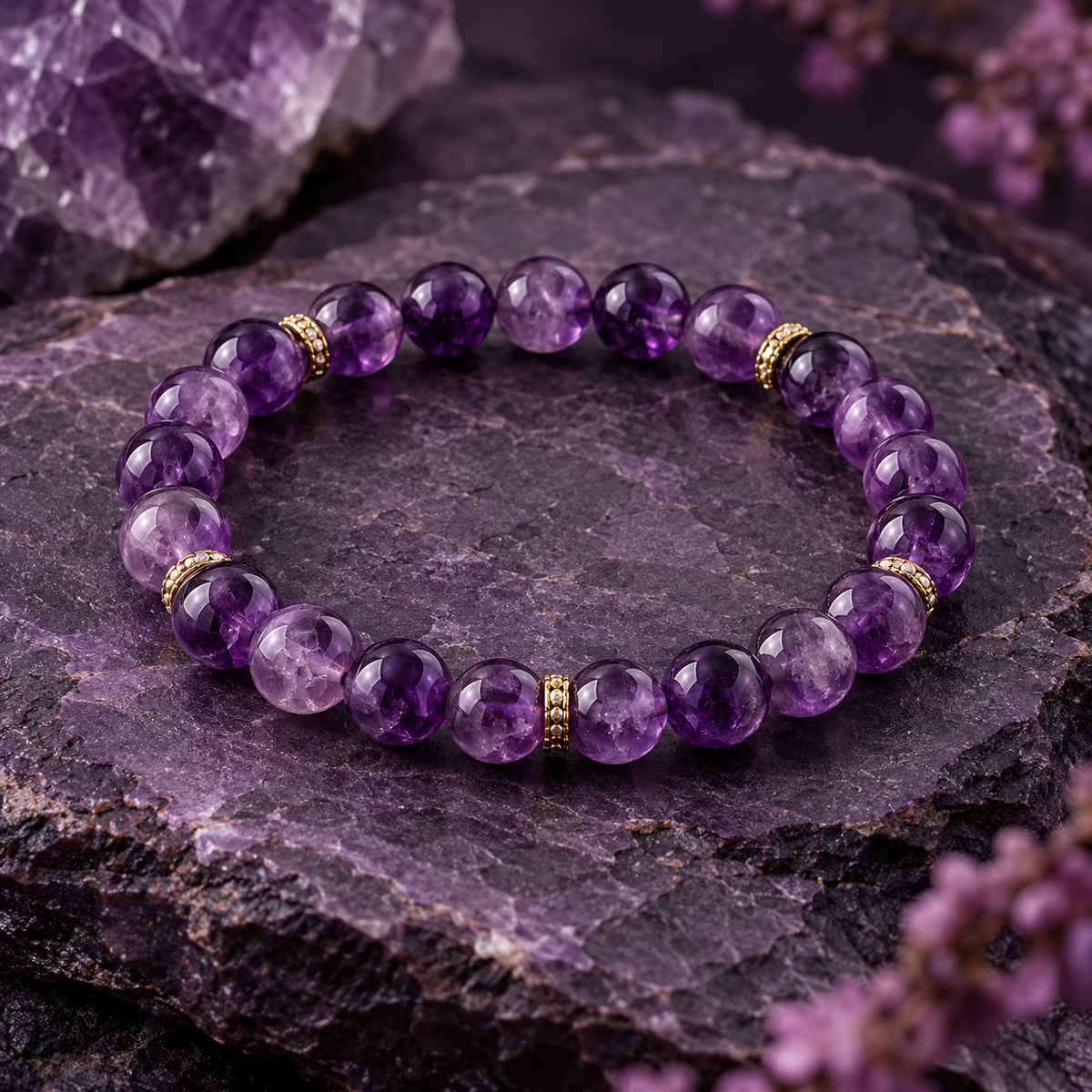 Amethyst Peace Bracelet