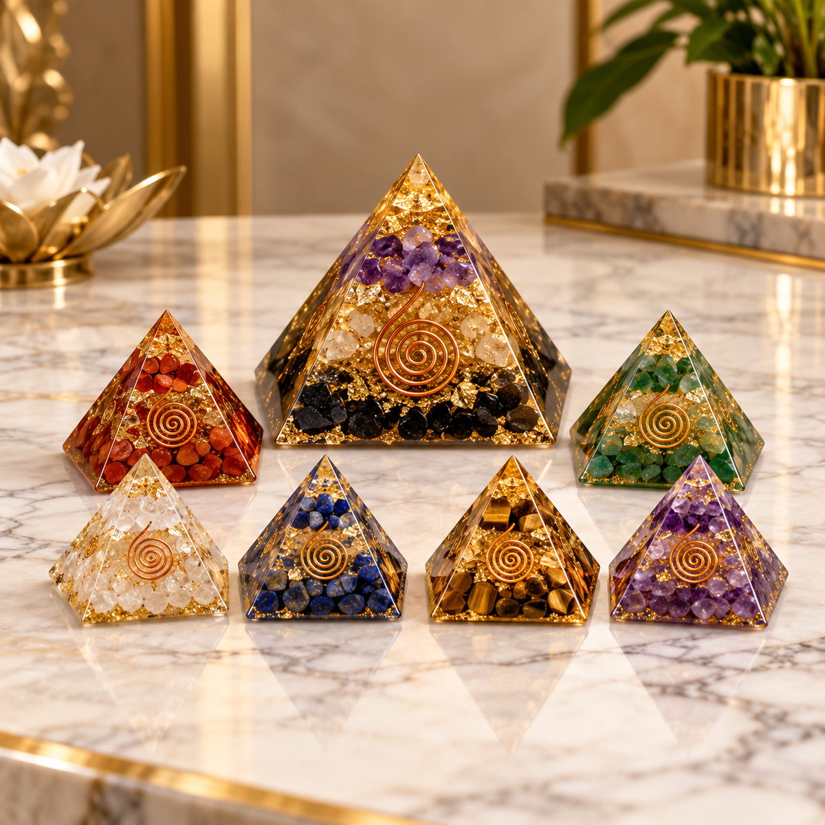 Vastu Pyramid Energy Set